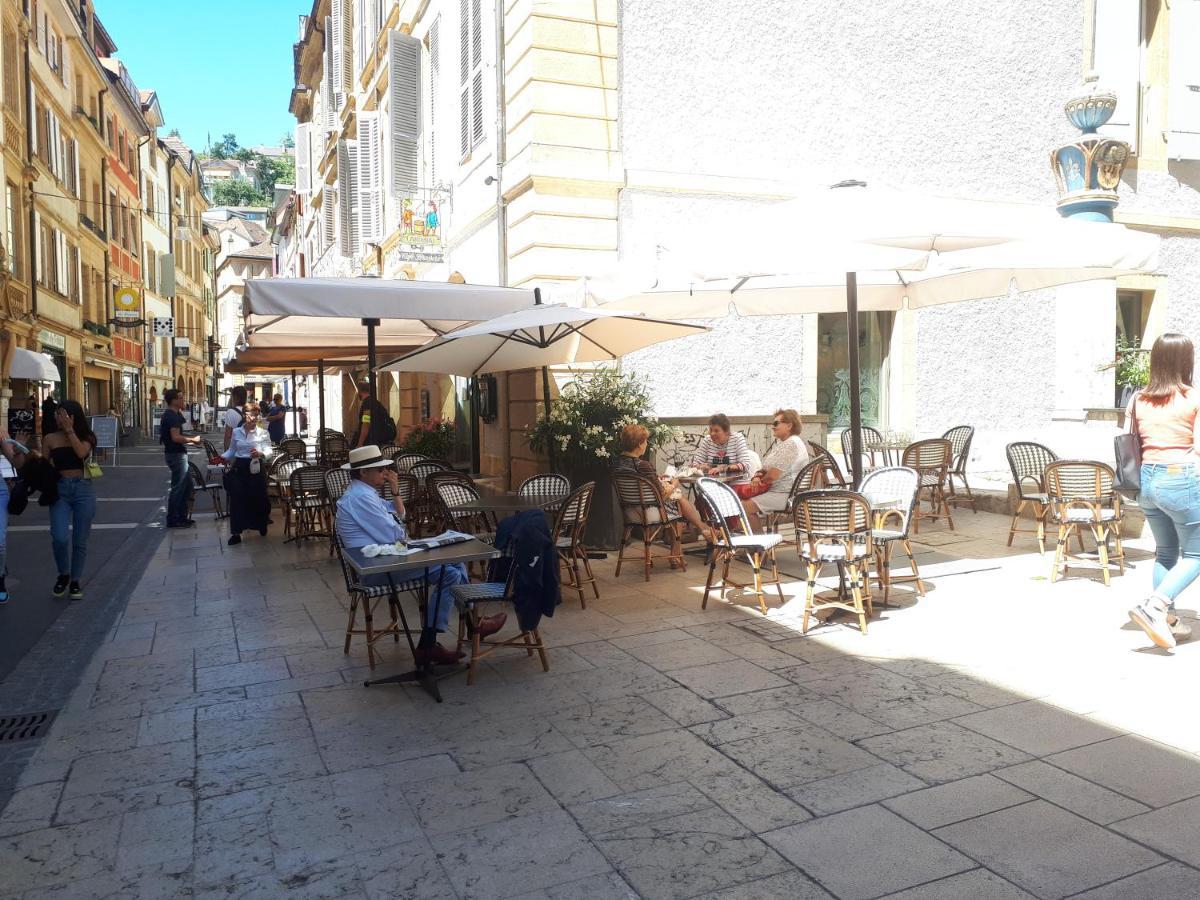 Ferienwohnung La Crique De L'Evole Neuenburg Exterior foto
