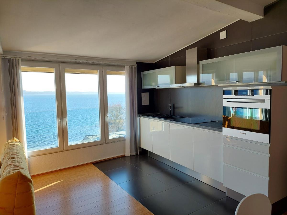 Ferienwohnung La Crique De L'Evole Neuenburg Exterior foto