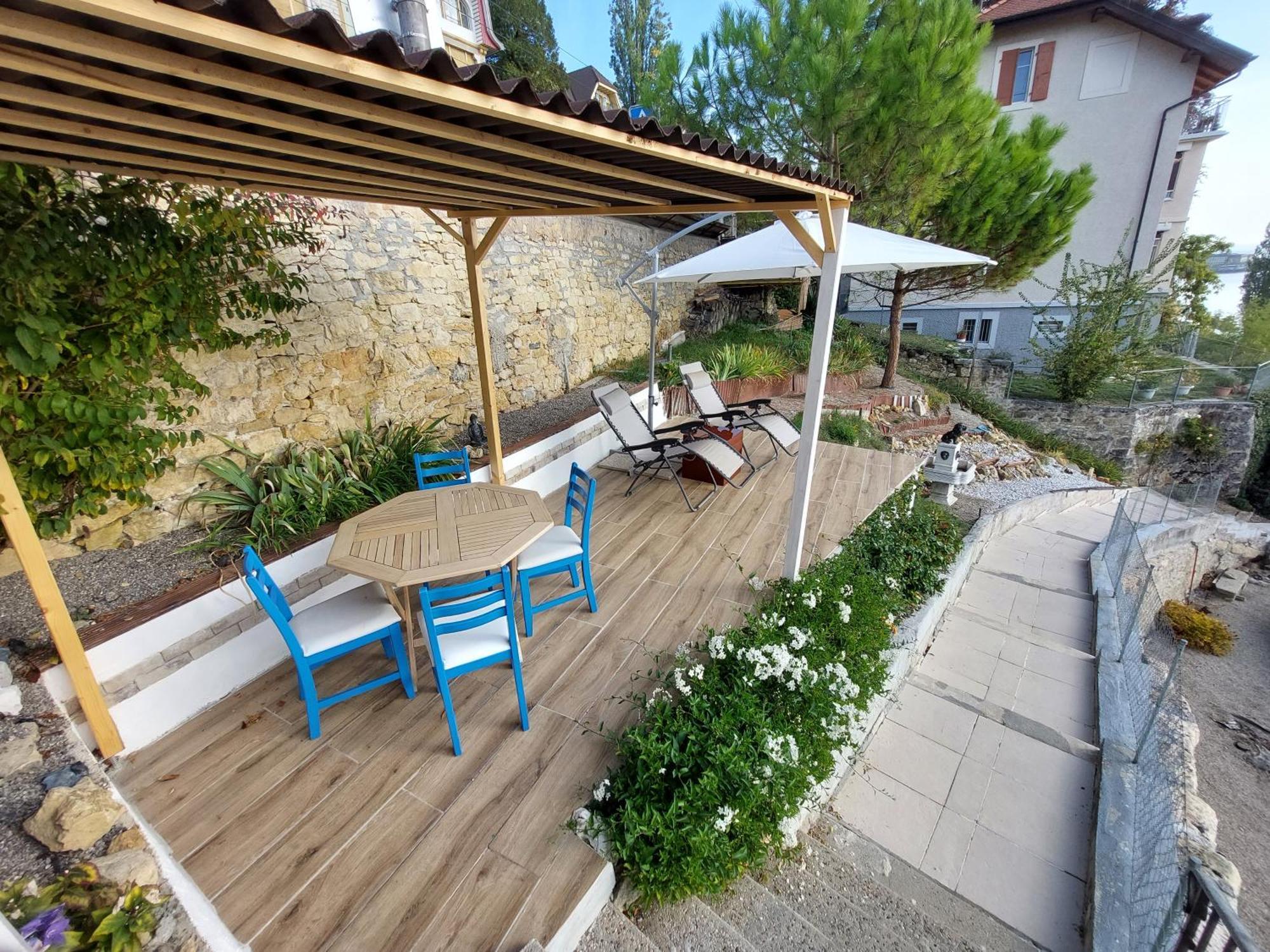 Ferienwohnung La Crique De L'Evole Neuenburg Exterior foto